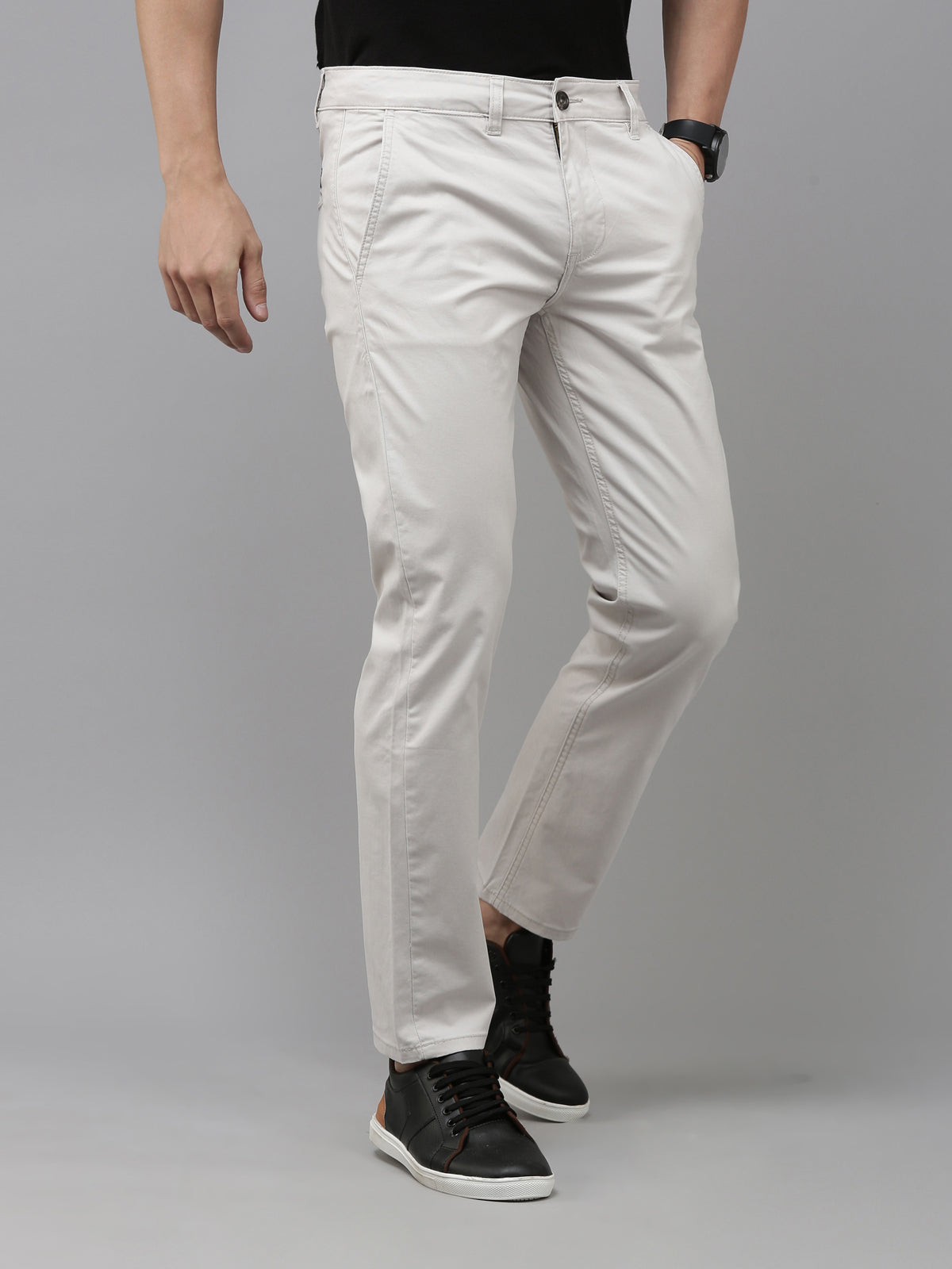 Buy Men's White Slim Fit Jogger Jeans Online at Bewakoof